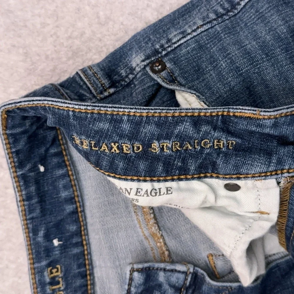 American Eagle Jeans Men's 30x33 Relaxed Straight Stretch Extreme Flex‎ 4